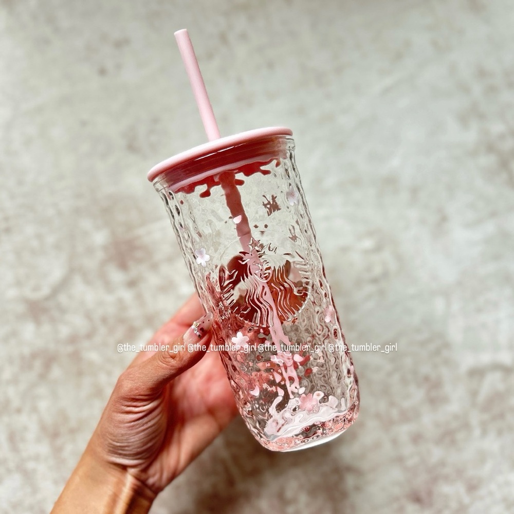 Starbucks Blossom Breeze Glass Cold Cup 16oz - Picture 3 of 7